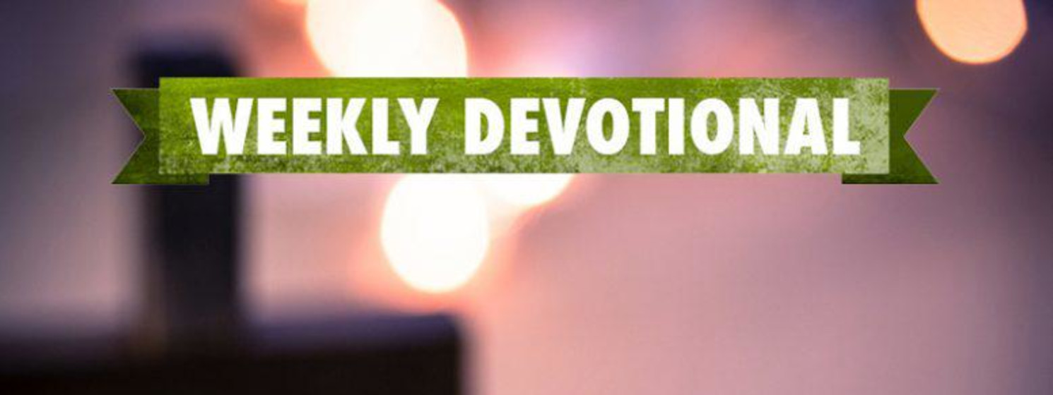 Weekly Devotional: Unfocus cross with lights