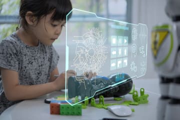 student using AI for assignment