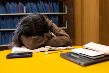 College student burnt out 