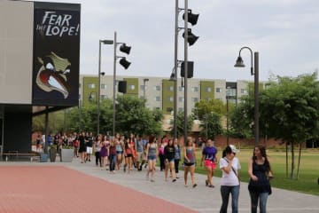 GCU students on campus