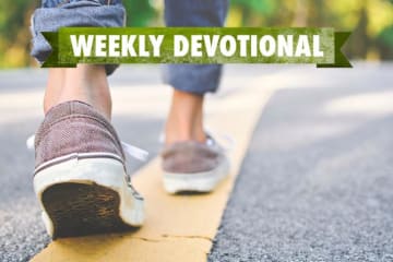 Feet walking on the street