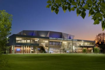 GCU Arena at dusk