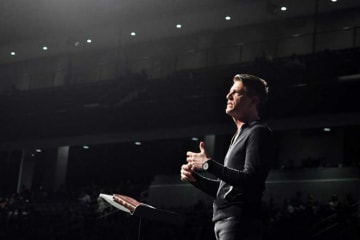 Man preaching the word of God