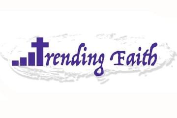 "trending faith" with a cross