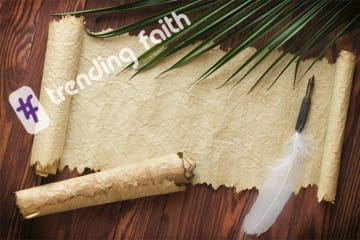 scroll and feather pen