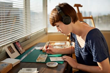 Christian girl displaying creative passion