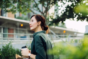 Businesswoman at sustainable business