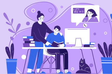 Featured image of a tutor helping a student with course work