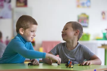 elementary school children participating in STEM activities