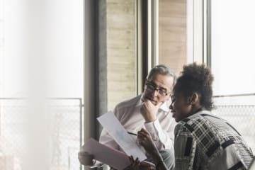 An education intern learning from their mentor