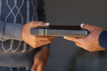Student Becoming a Worker Approved by God by receiving Bible