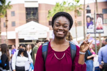 Woman smiling at GCU