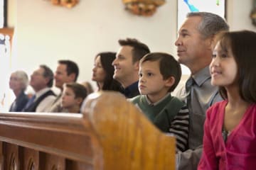 Christians in church