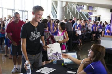 Future GCU students gathered in the Arena