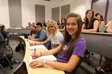 students in class