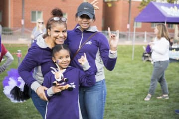 A GCU family enjoying campus