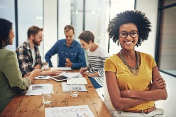 Woman in a meeting