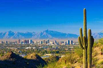 View of the city of Phoenix