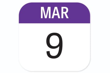 March 9 calendar icon