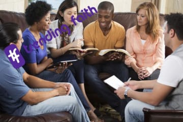 students in a bible study