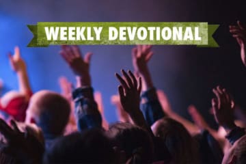 Weekly Devotional: Group of people with their hands in the air