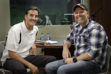 Billy and Bart in GCU's recording studio