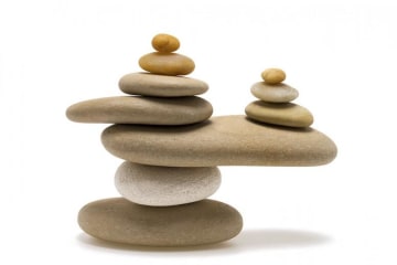 Stones stacked on top of each other