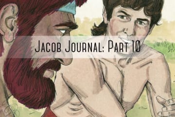 people talking with "jacob journal part 10" written over it