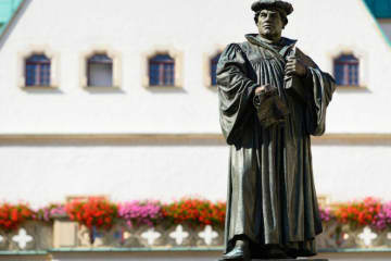 statue outside a church