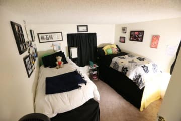 A GCU dorm room