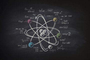An atom with electrons