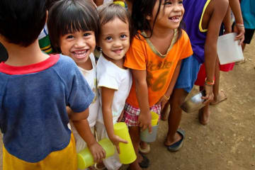 group of kids smiling