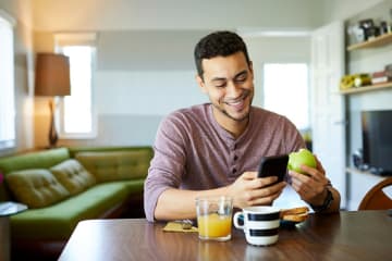 man making plans for improving emotional health