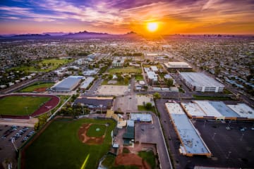 Shot of Phoenix, home to GCU