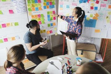 Woman with MSL degree leading a team