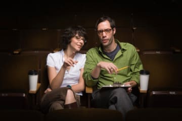 Film critics discussing movie