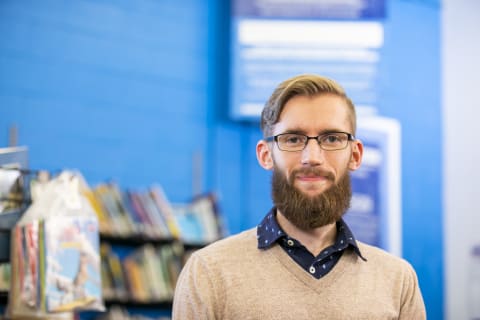 Secondary english student looking forward