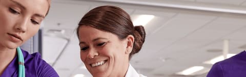 Healthcare professionals in training