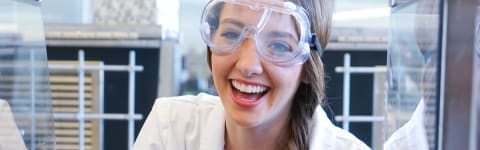 STEM student in GCU lab