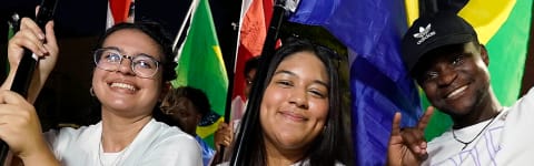 GCU Students walking at GCU Unity Walk