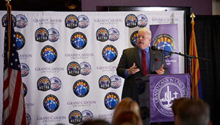 John Iannerelli speaks at the Cyber Warfare Range press conference