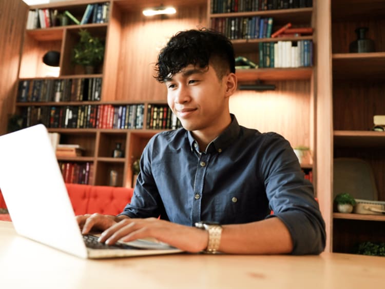 Student exploring career options