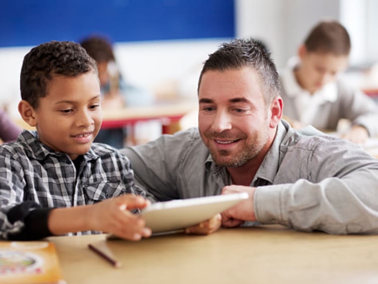 A educator teaching about literary success