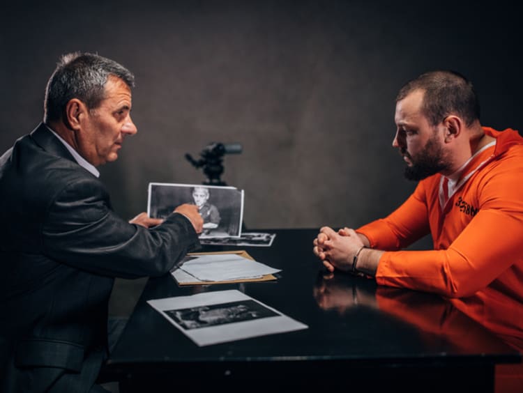 A probation officer and his client
