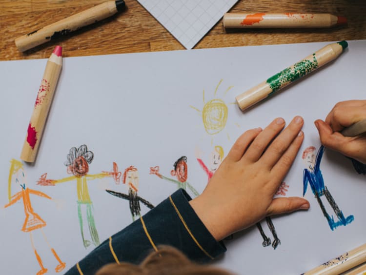 student coloring