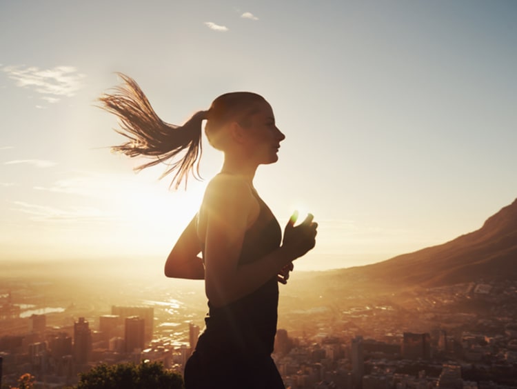 woman running