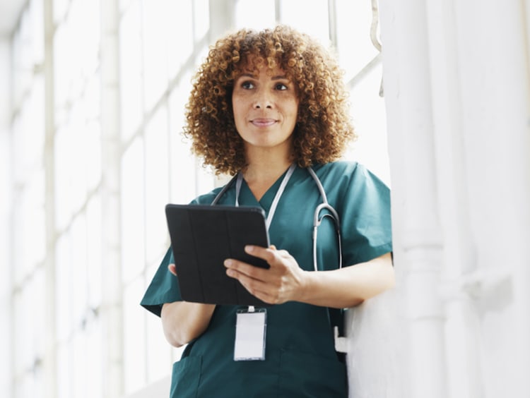 Female healthcare professional - stock photo