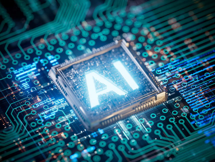 Tech with AI in the center