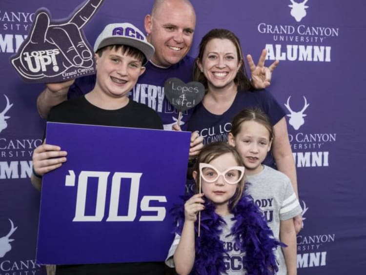 family smiling