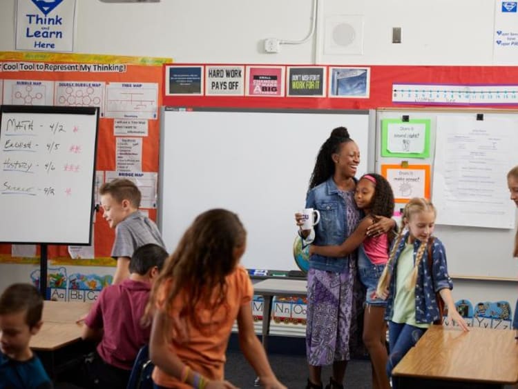 teacher in class